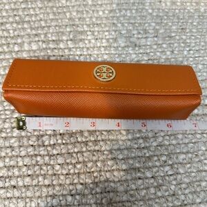 Tory Burch Vibrant Orange Eyewear Case